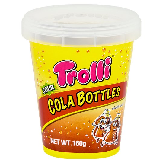 Kẹo dẻo trolli sour cola club hủ 160gr - đức