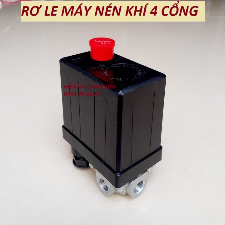 RƠ LE ÁP SUẤT MÁY NÉN KHÍ 4 LỖ