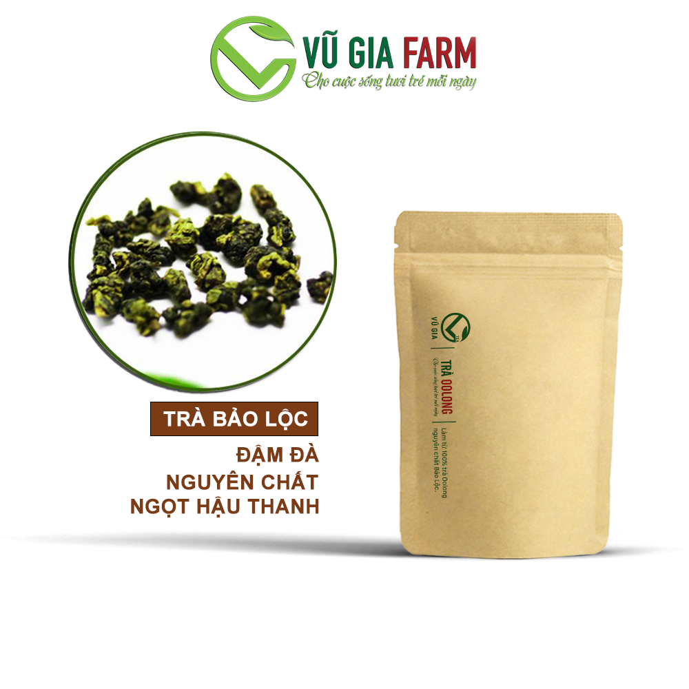  Trà Olong   Oolong  Ô Long   Nguyên Chất Bảo Lộc Vũ Gia  50g túi  - Nguyên liệu nấu trà sữa trà trái cây thơm ngon - Giảm cân an toàn thanh nhiệt cơ thể tăng cường hệ miễn dịch sức đề kháng hỗ trợ hệ 