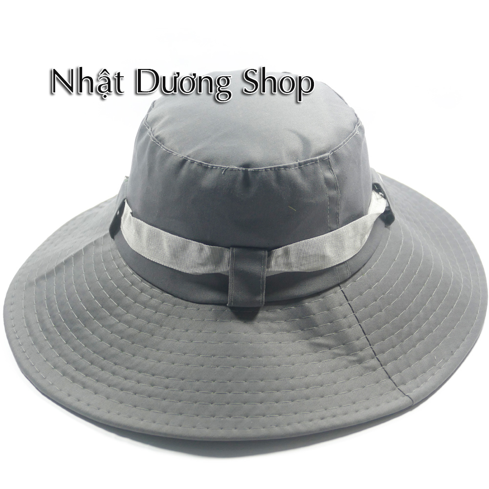 [HCM]Nón tai bèo nón bo nam nón lính mùa hè xanh vành rộng chống nắng tốt - 6
