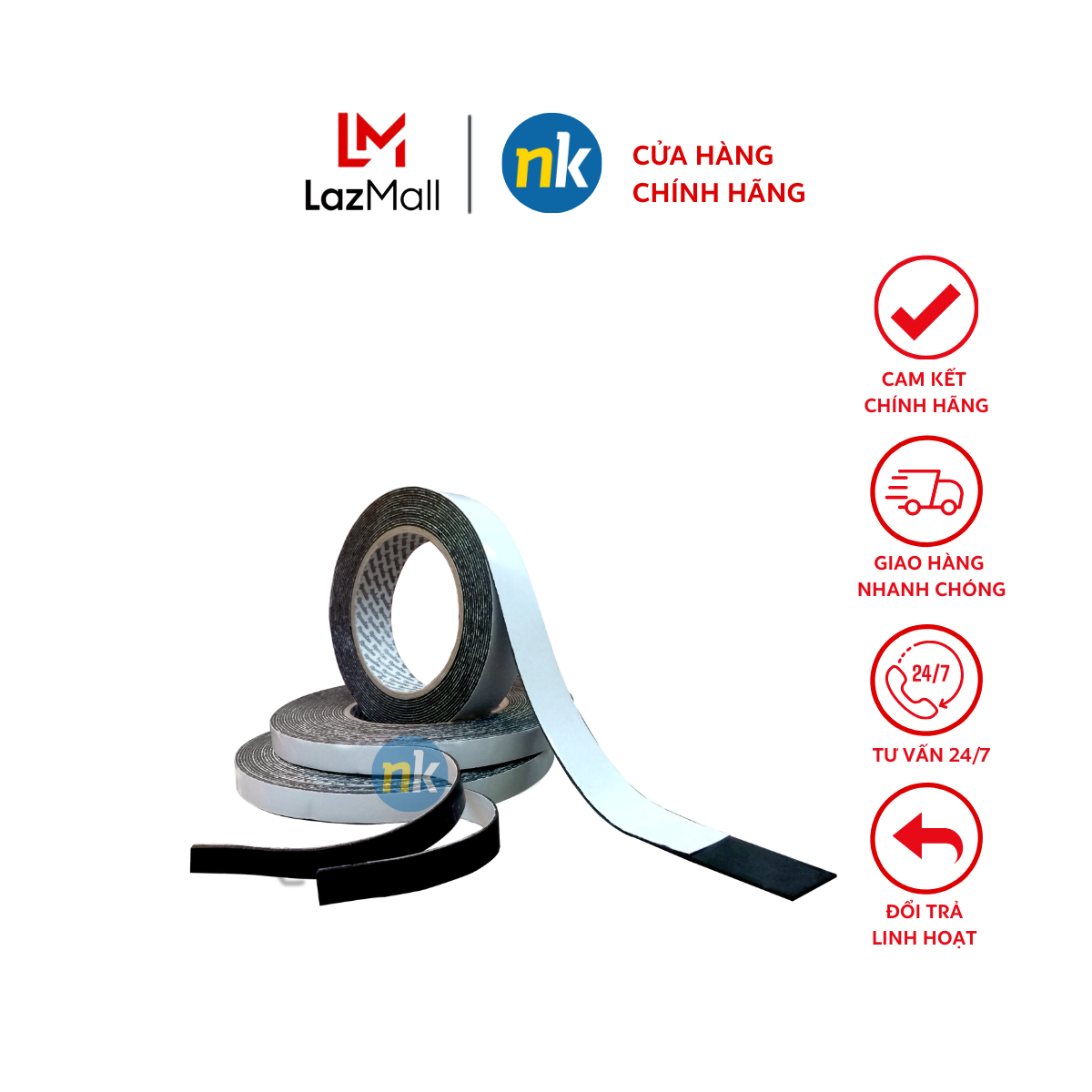 Băng keo 2 mặt, DÁN SIÊU DÍNH Sparko 25mm x 5m