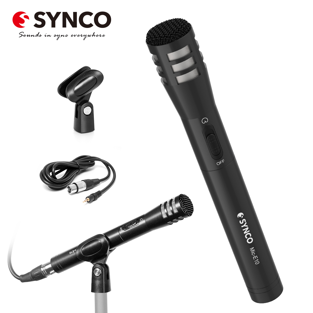 Micro thu âm giọng hát và nhạc cụ đa năng Synco Mic-E10