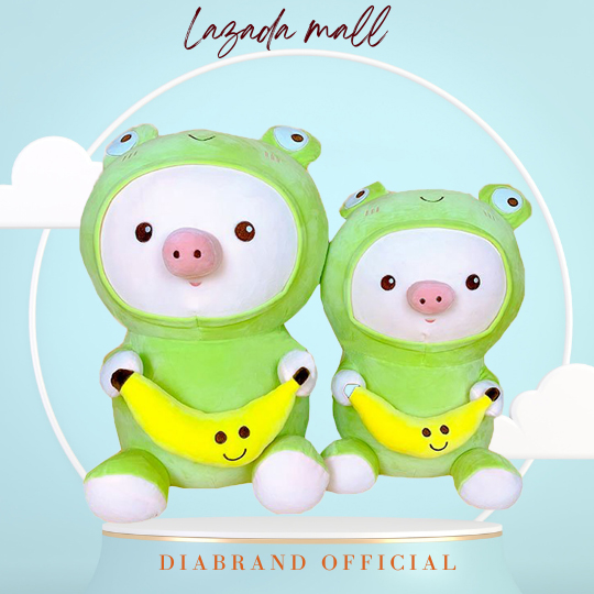Gấu bông heo cosplay ếch cực xinh size 40cm