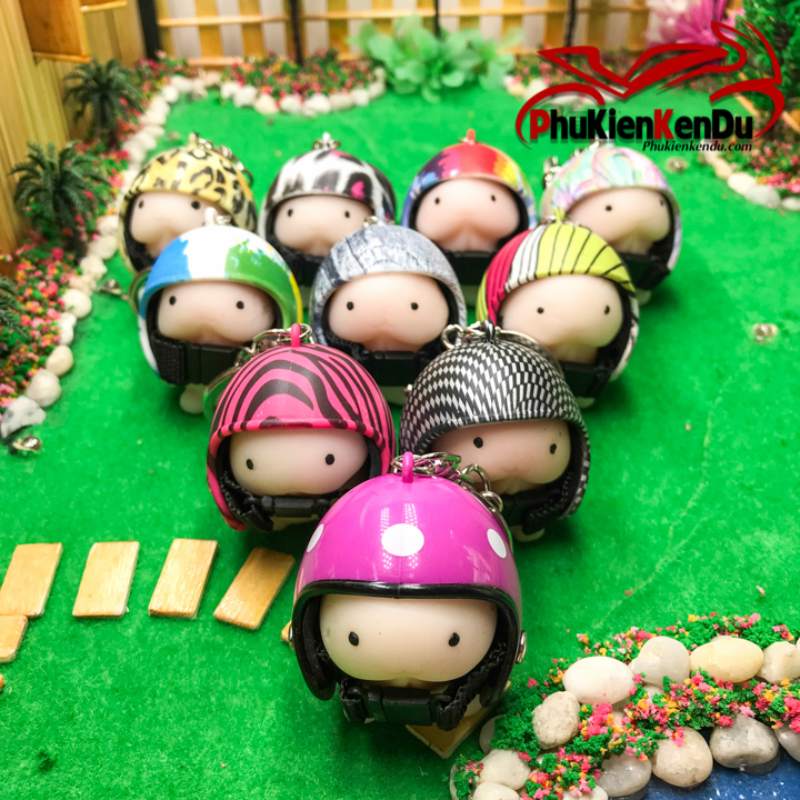 Móc khoá ciu ciu đội mũ bảo hiểm