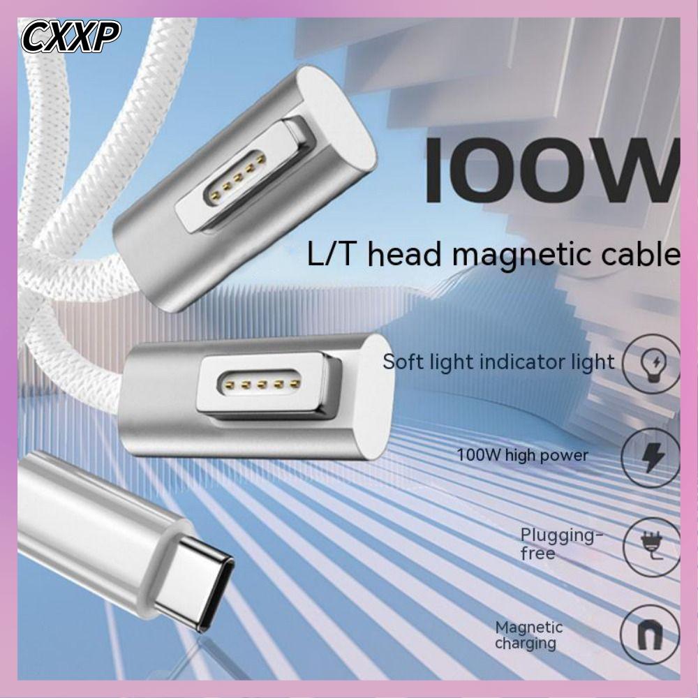CXXP 1.8m Chuyển đổi Dây Pd 100W Cắm Adapter Cáp sạc nhanh USB Type-C to Magsafe 1 2