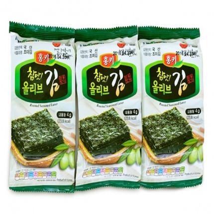 Rong biển nướng dầu Oliu 4g*3 gói