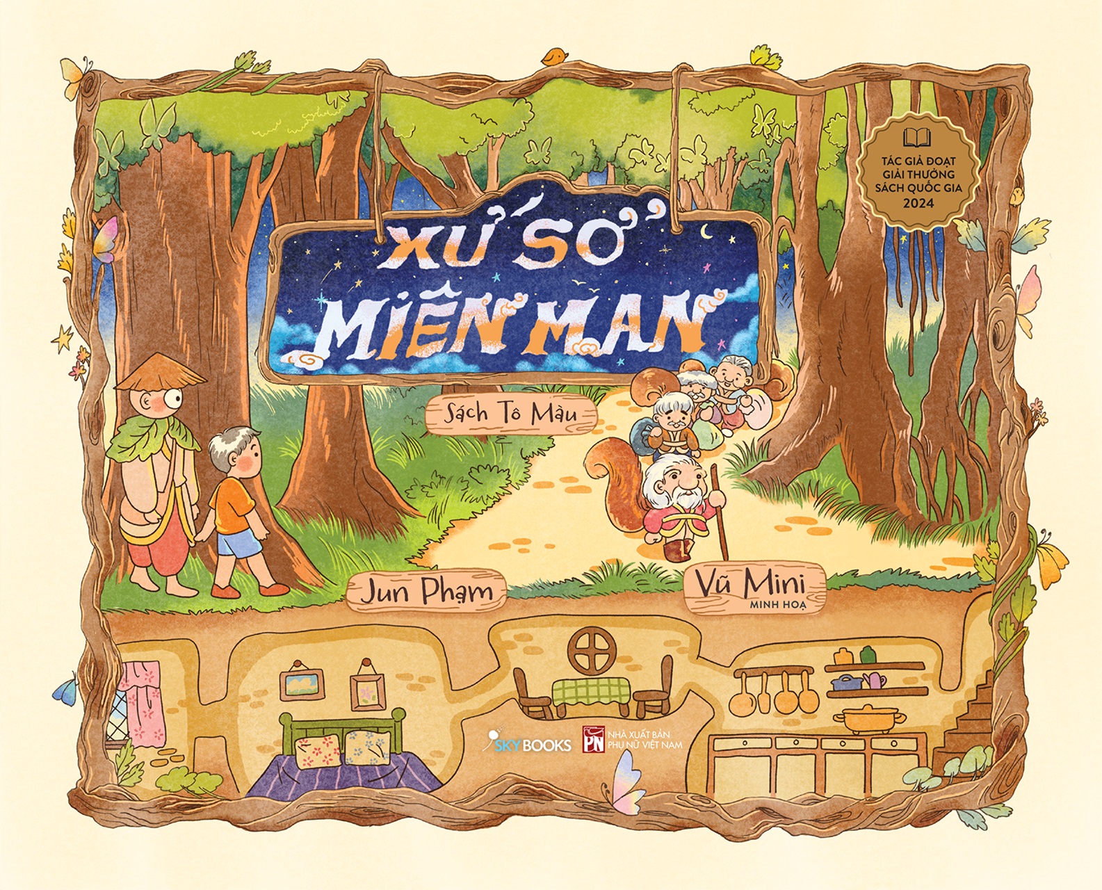Sách tô màu - Xứ sở miên man - Jun Phạm
