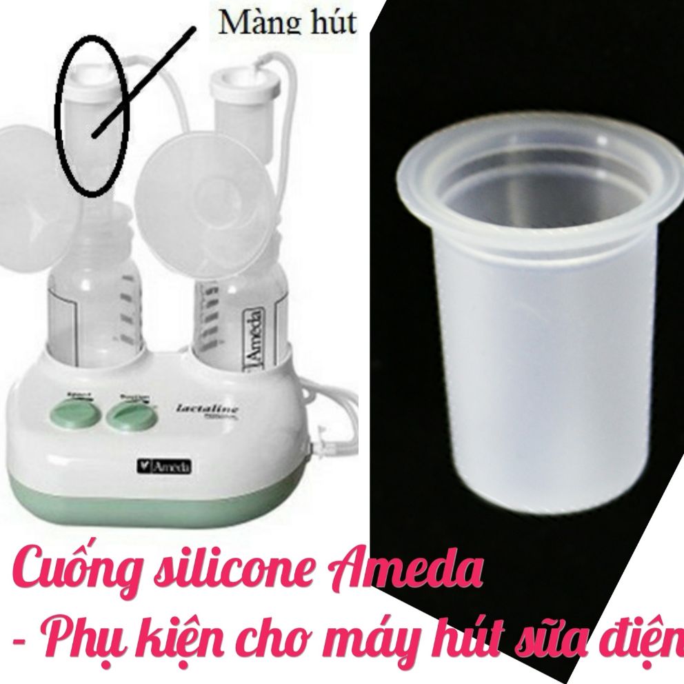 Cuống silicone Ameda - Phụ kiện thay thế máy hút sữa điện Đơn Đôi Maymom U1520