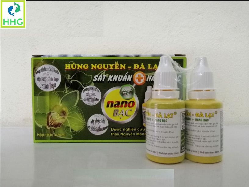 2 lọ dung dịch sát khuẩn nano bạc hùng nguyễn lọ 20ml