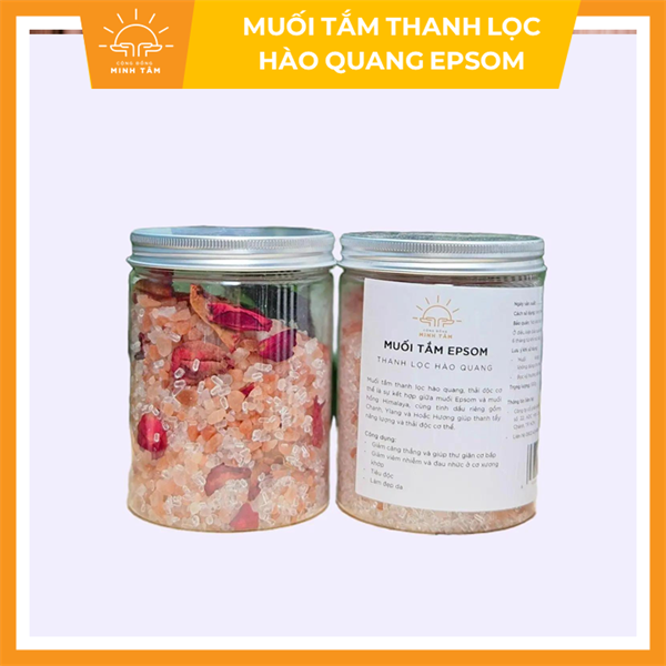 Muối tắm thanh lọc hào quang Epsom 500gr