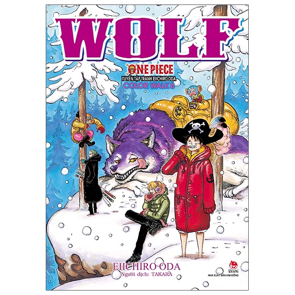 Fahasa - One Piece Color Walk Wolf - Tuyển Tập tranh Eiichiro Oda - Tập 8 - Tặng Kèm Postcard + Sticker
