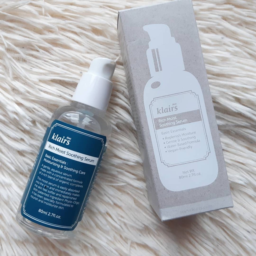 Tinh chất dưỡng ẩm sâu Klairs Rich Moist Soothing Serum