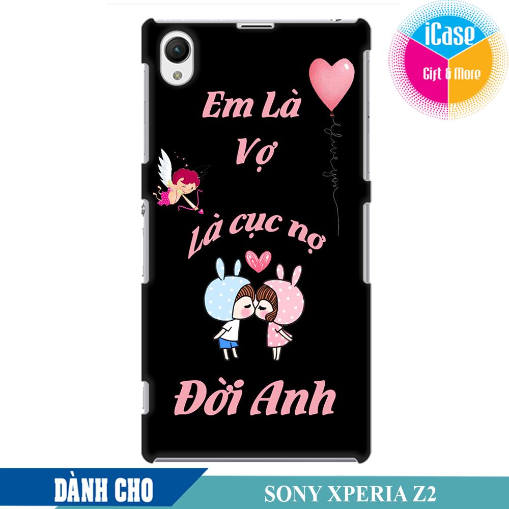 [HCM]Ốp lưng nhựa dẻo dành cho Sony Xperia Z2 in hình Anh Là Chồng Là Cầu Vồng Đời Em