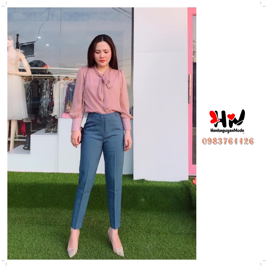 QUẦN ÂU CÔNG SỞ NỮ - QUẦN BAGGY NỮ ĐẸP - QUẦN CÔNG SỞ NỮ GIÁ RẺ - QUẦN CÔNG SỞ LƯNG CAO - hanhnguyenMode