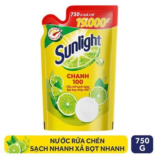 Nước rửa chén sunlight chanh túi 750ml