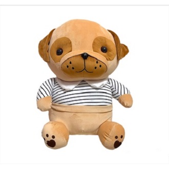 Gấu bông chó pit bull thanh lịch, gấu nhồi bông cao cấp 60cm - gấu xinh - g66