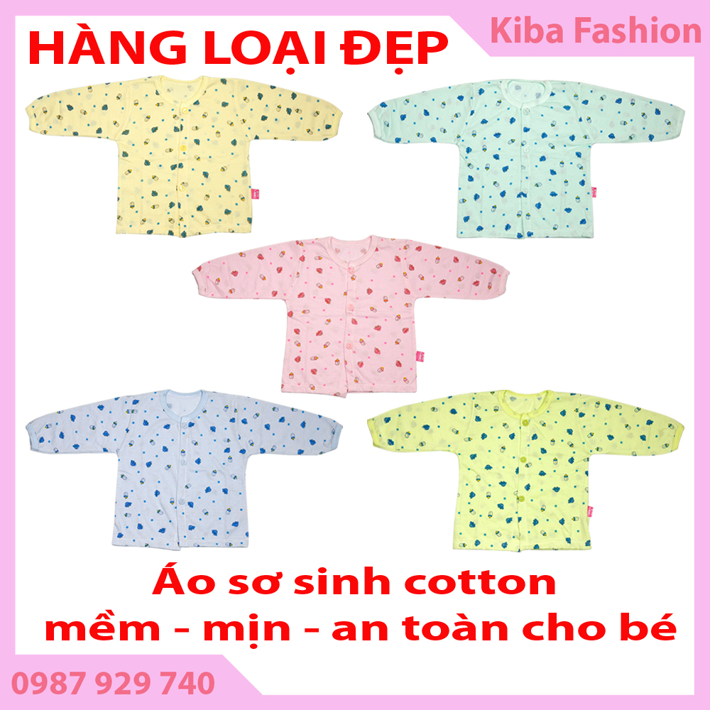 Combo 10 áo tay dài hoa cho trẻ sơ sinh từ 2-7kg adhntkf kiba fashion - đồ cho trẻ sơ sinh quần áo cho trẻ sơ sinh