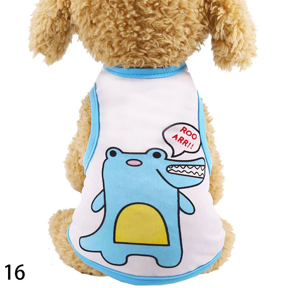 16 Phim hoạt hình Puppy Quần áo mùa thu Mùa đông ấm áp Chó mèo Áo len Pet Quần áo