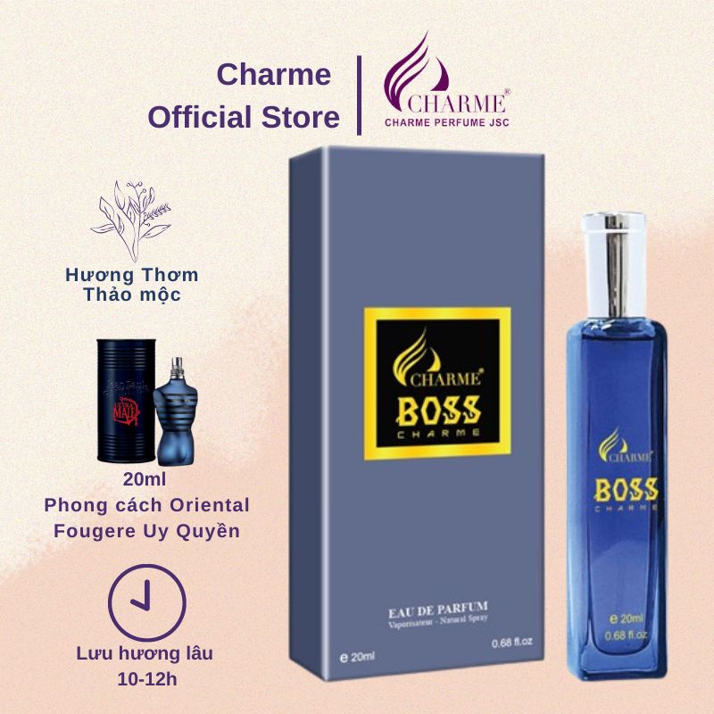 Nước hoa nam boss charme 20ml nam tính lôi cuốn tự tin