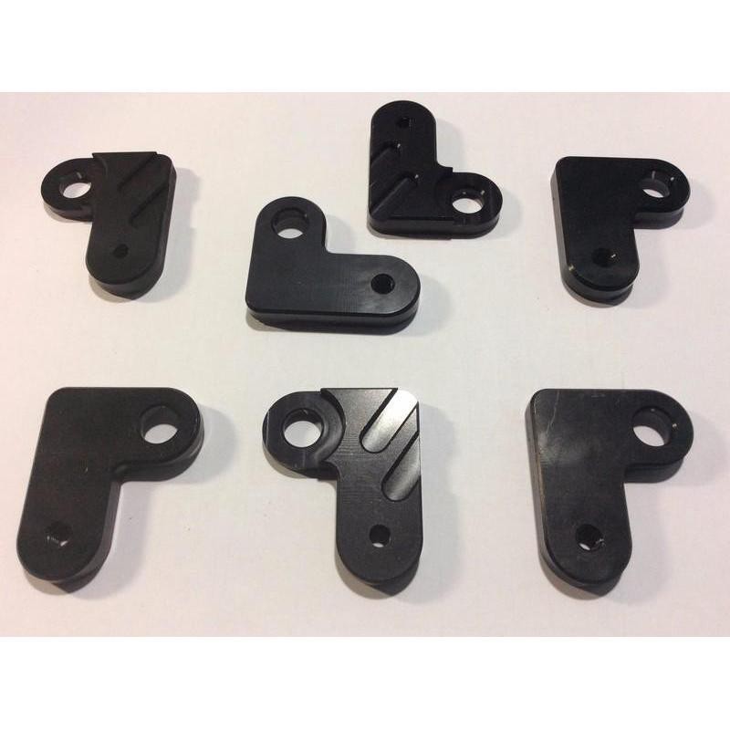 Pad chữ L gắn chân kiếng chân gương pát gắn đèn trợ sáng cho các loại xe máy