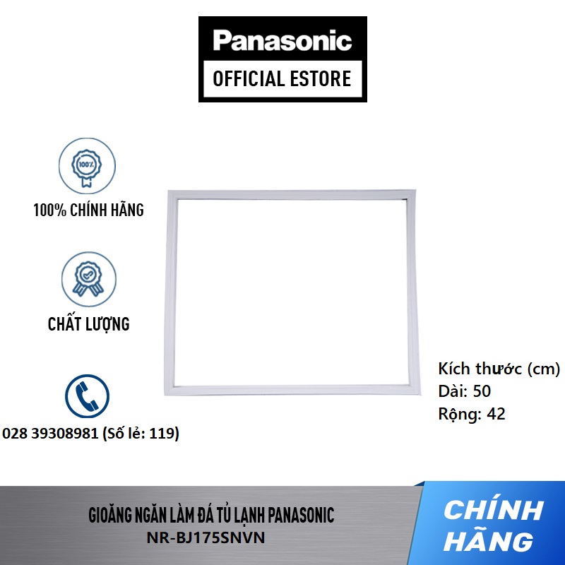 Ron NGĂN LÀM ĐÁ tủ lạnh PANASONIC Model NR-BA178  NR-BA188  NR-BA228  NR-BJ177  NR-BM179 NR-BA189 - Gioăng ngăn đông tủ lạnh Panasonic