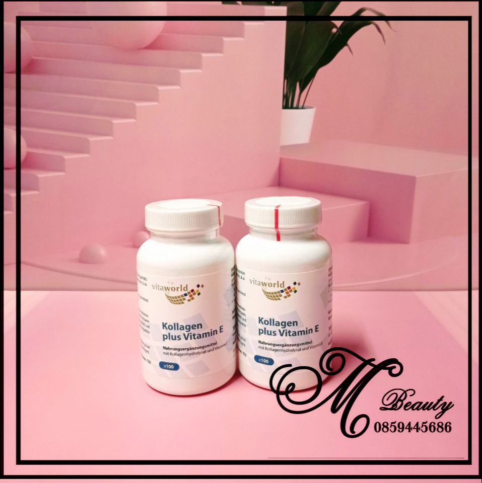 Kollagen Plus Vitamin E Collagen Vitaworld - 100Viên - Hàng nội địa Đức