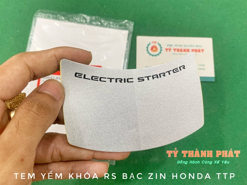 Tem Yếm Khóa RS bạc zin honda