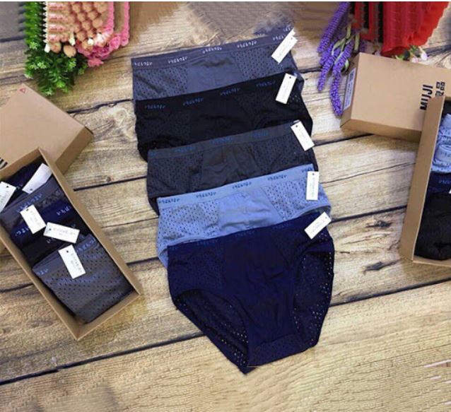 Hộp 5 Quần Sịp Muji Chéo Thông Hơi Xuất Nhật- Mon Ami Korea