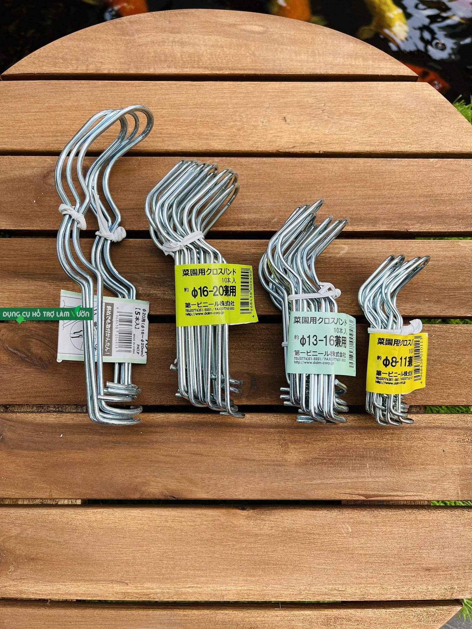 10 Kẹp sắt liên kết ống thép phi 8-11-16-20  làm giàn cho cây leo