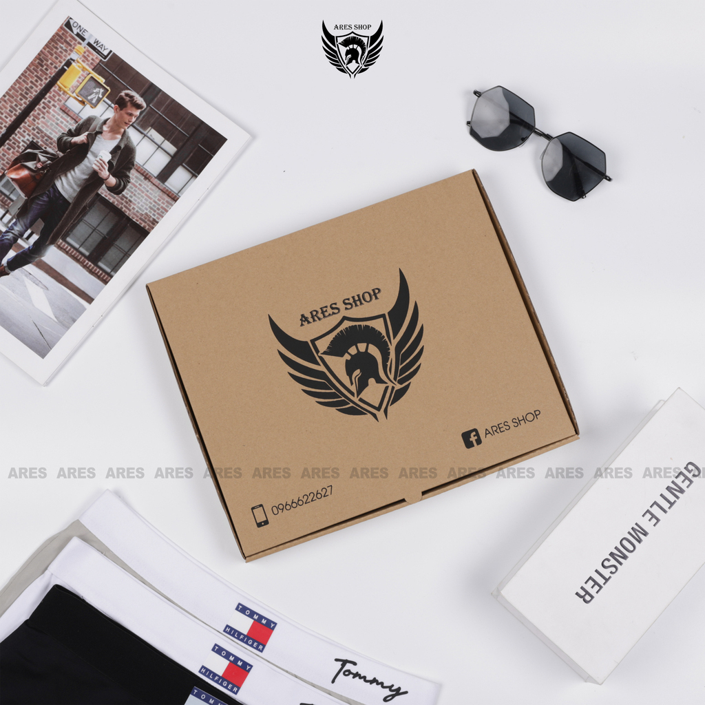 Quần lót nam , Hộp giấy cao cấp đựng quần boxer