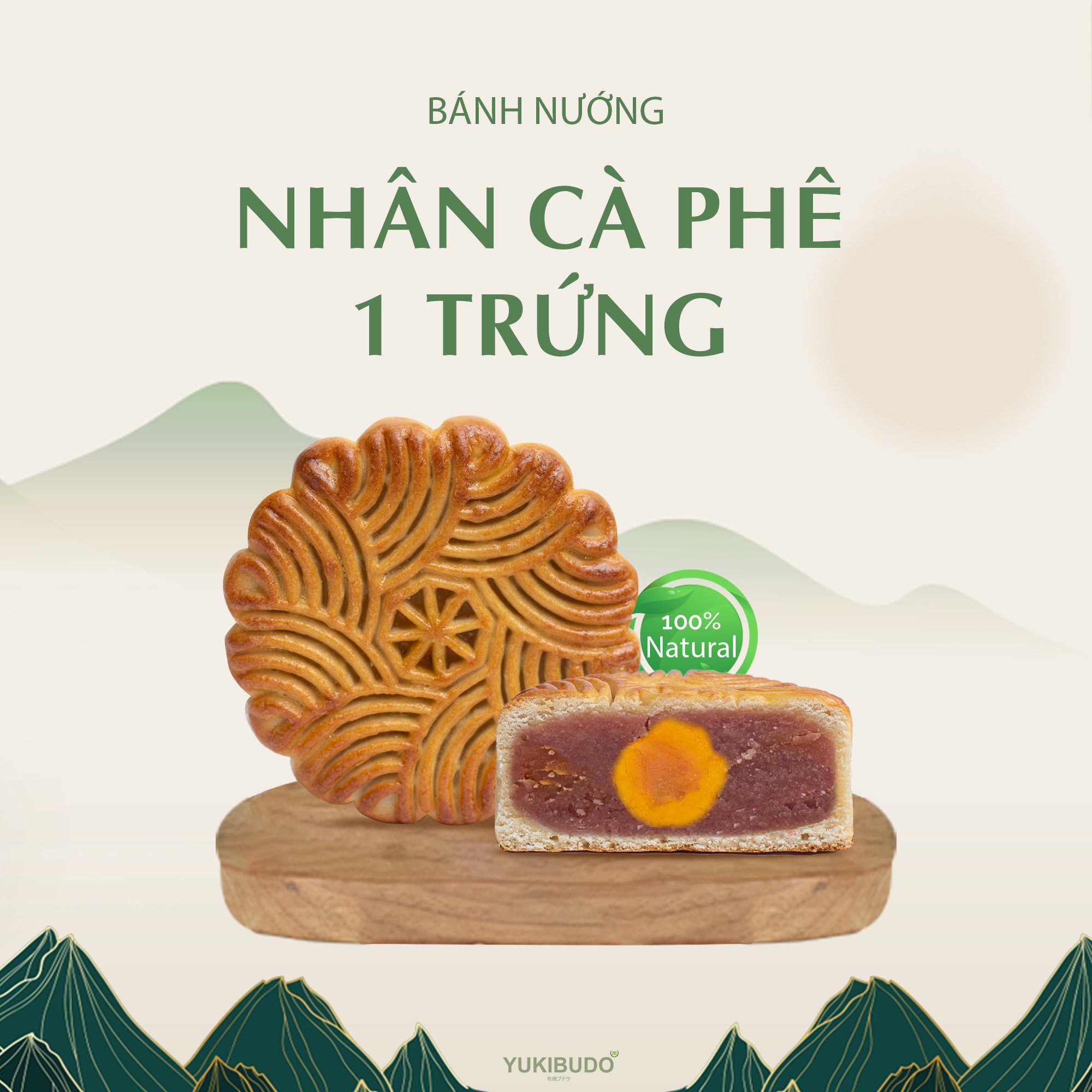 Bánh Trung Thu Yukibudo Cà phê trứng muối