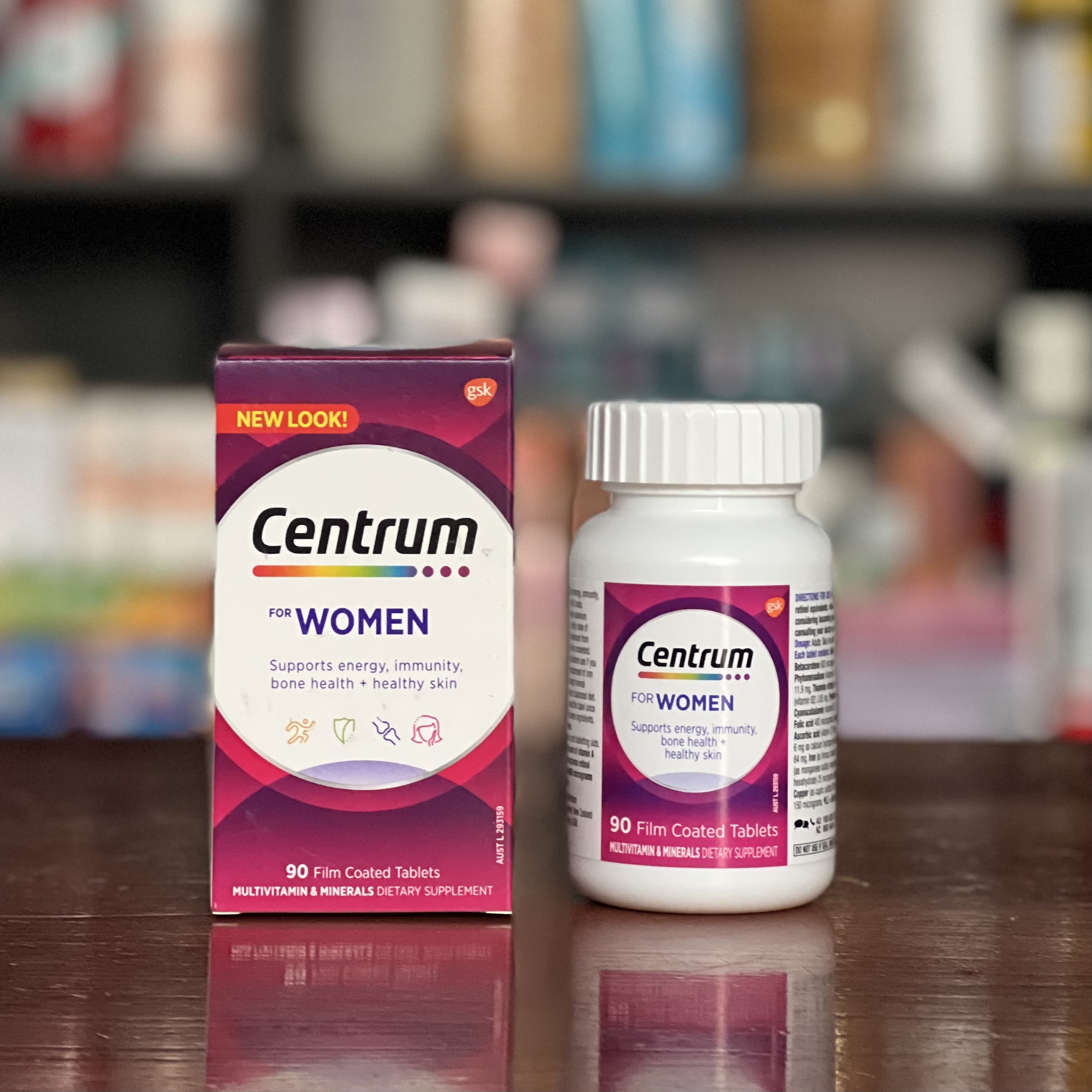 Vitamin tổng hợp dành cho nữ giới Centrum for women 90 viên của ÚcHàng