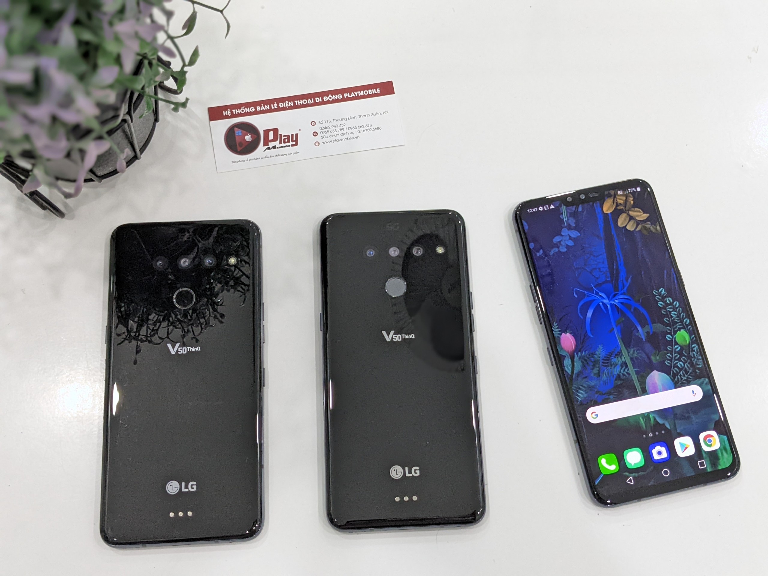 Điện Thoại LG V50 ThinQ 128GB | Màn hình 2k sắc nét, chip Snapdragon 855 | bảo hành 1 đổi 1 tại Playmobile