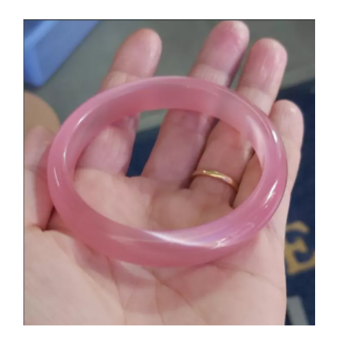 [HCM]Vòng Tay Đá Mắt Mèo Màu Hồng Tự Nhiên Cho Nữ Sản Phẩm Thời TrangĐỦ NI TAY