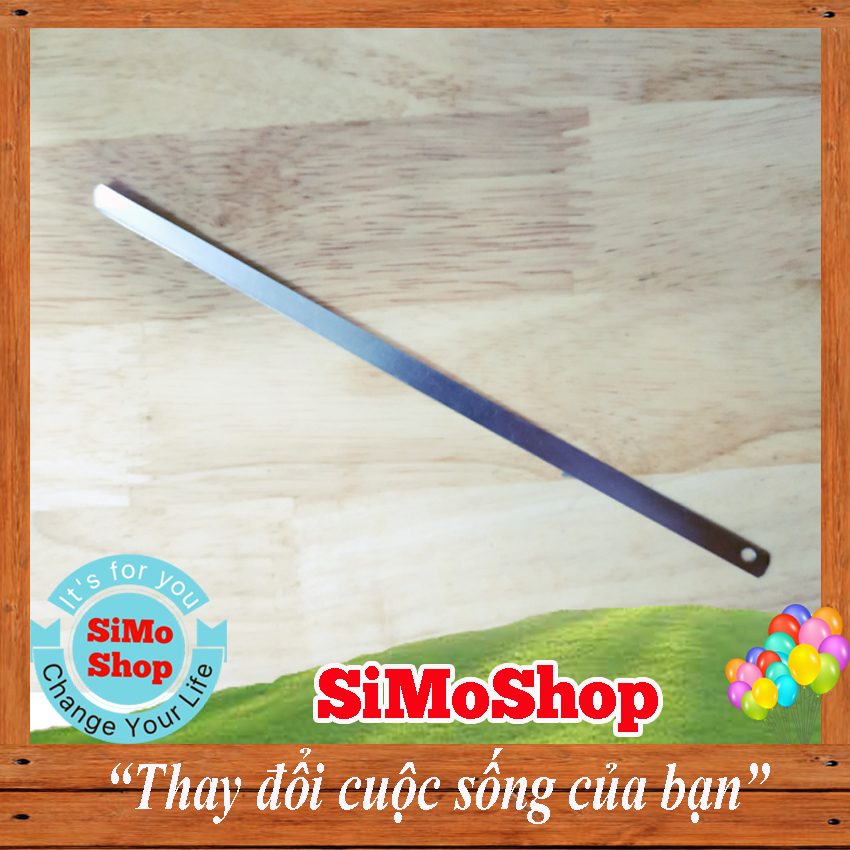 Thìa cạo lưỡi thép không gỉ thanh thẳng 18cm