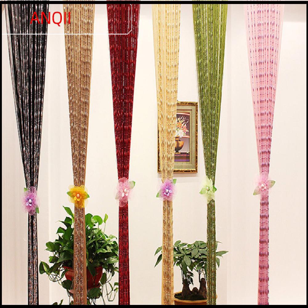  ANQII 1Mx2M Nhà Giọt sương Tinh thể thủy tinh Chuỗi hạt Cửa ngăn phòng Cửa sổ Rèm cửa Chuỗi rèm 