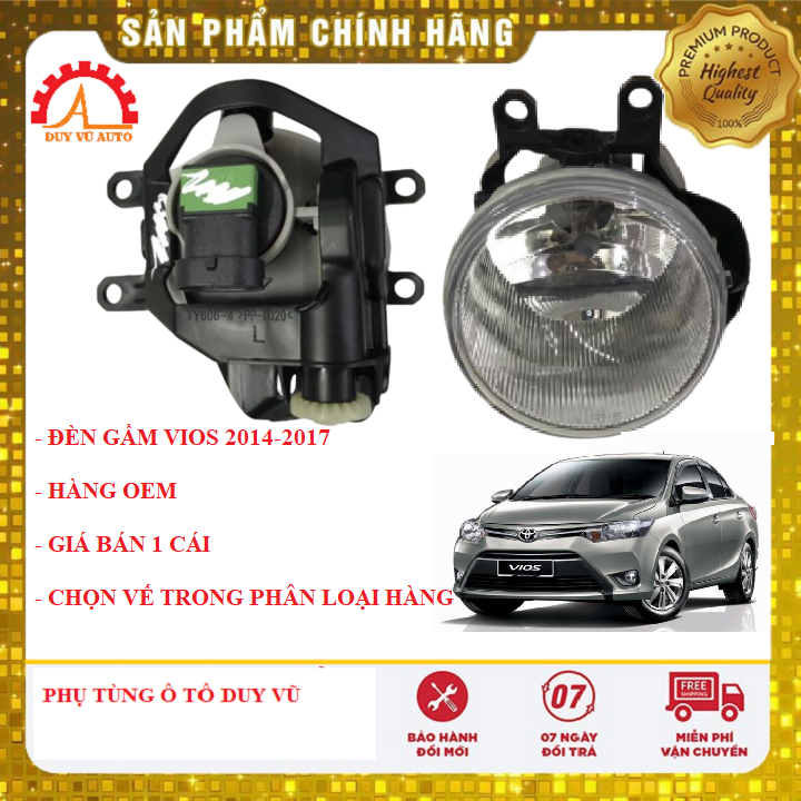 Đèn gầm toyota vios đời 2014-2017