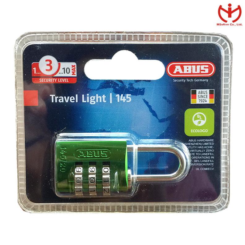 Ổ khóa số vali abus 145/20 rộng 20mm nhiều màu dòng khóa hành lý - msoft