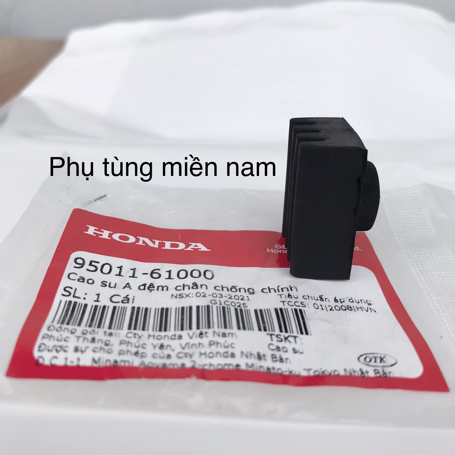 Cao su chân chống đứng AB, VISION, CLICK 110CC, AIR BLADE 2007-2015