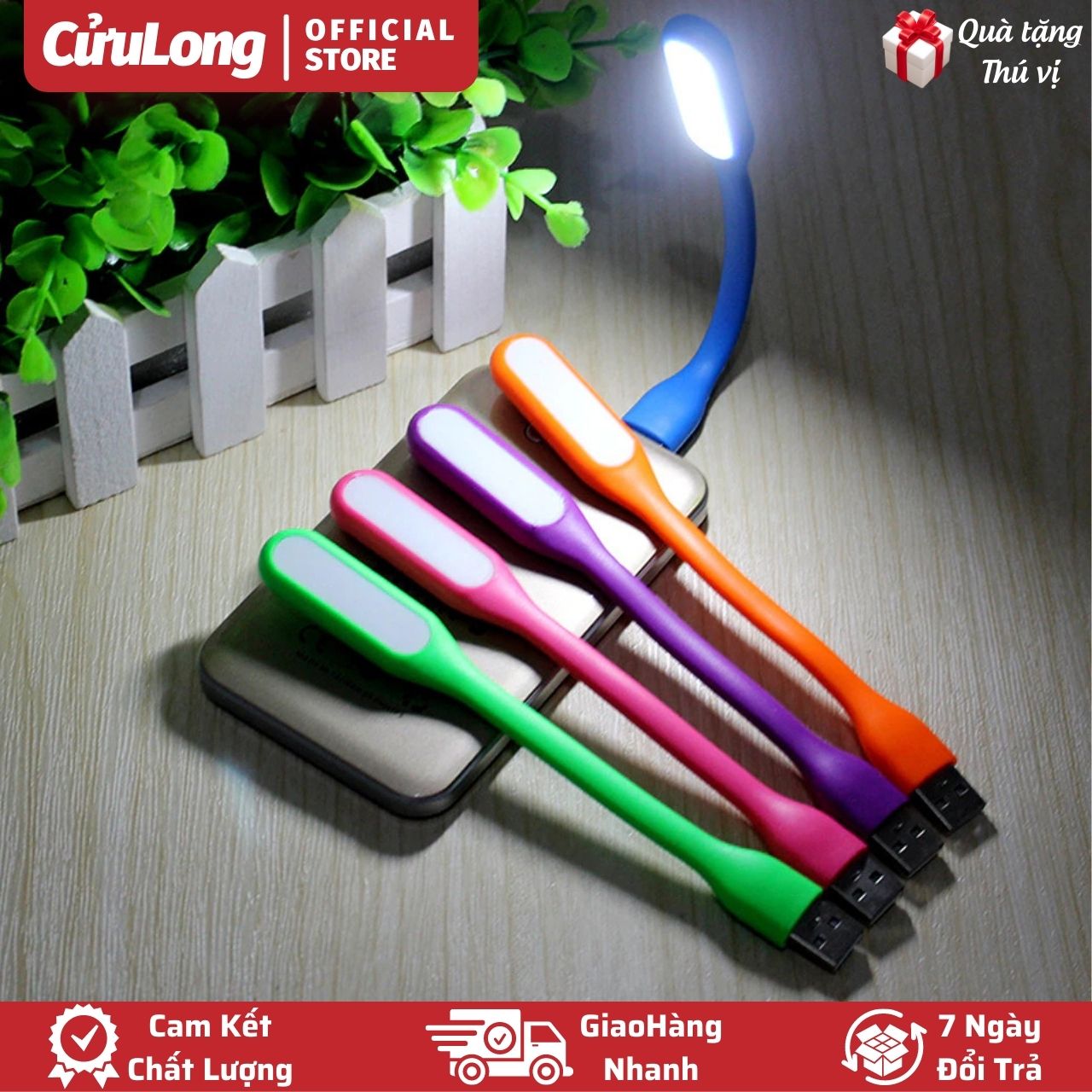 Đèn led USB đọc sách mini 8 led siêu sáng cắm cổng usb máy tính pc laptop sạc dự phòng làm đèn ngủ làm việc chiếu sáng CuuLongstore