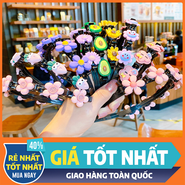 Băng đô- bờm kẹp phồng tạo kiểu tóc siêu xinh cute