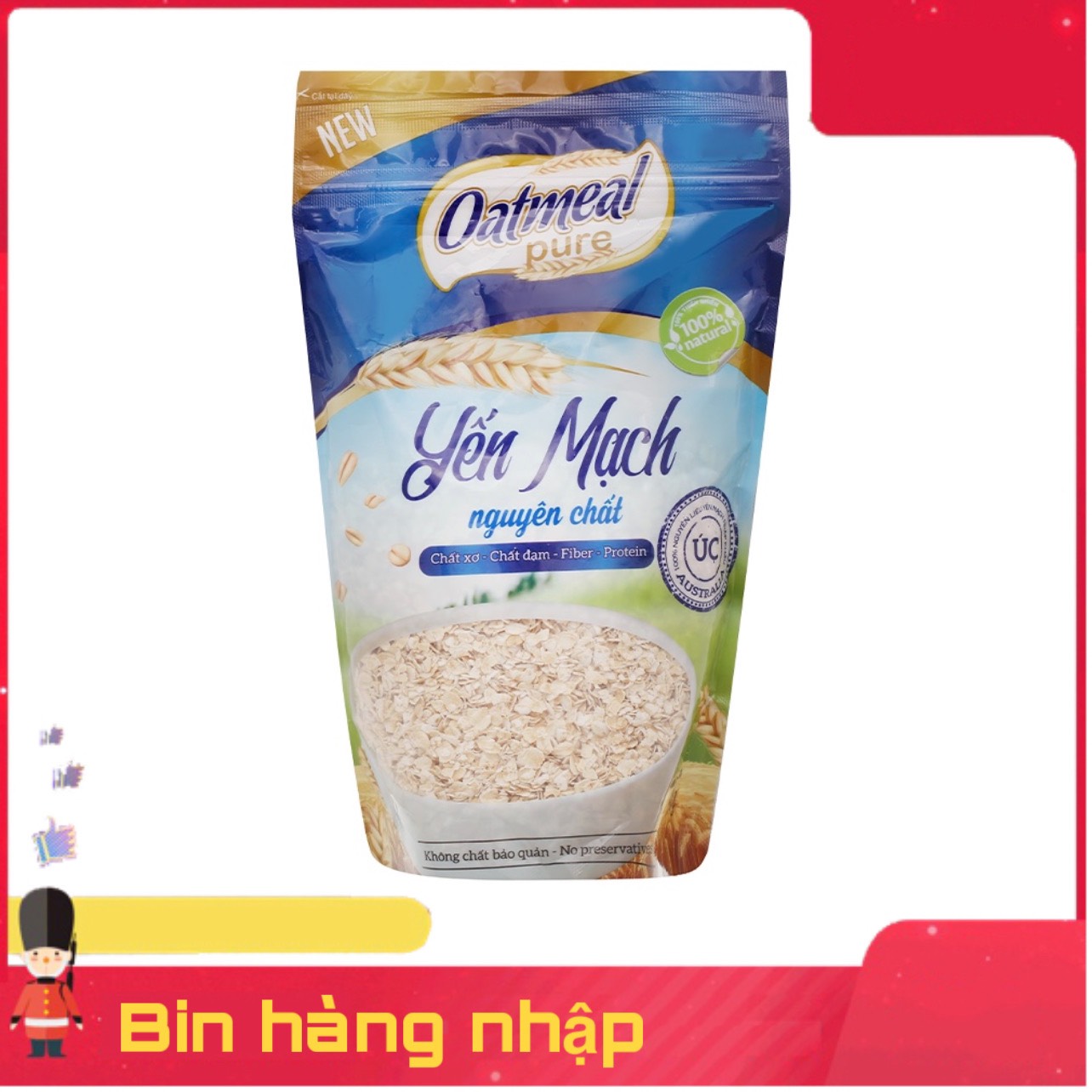Yến mạch cán vỡ nguyên chất 350g