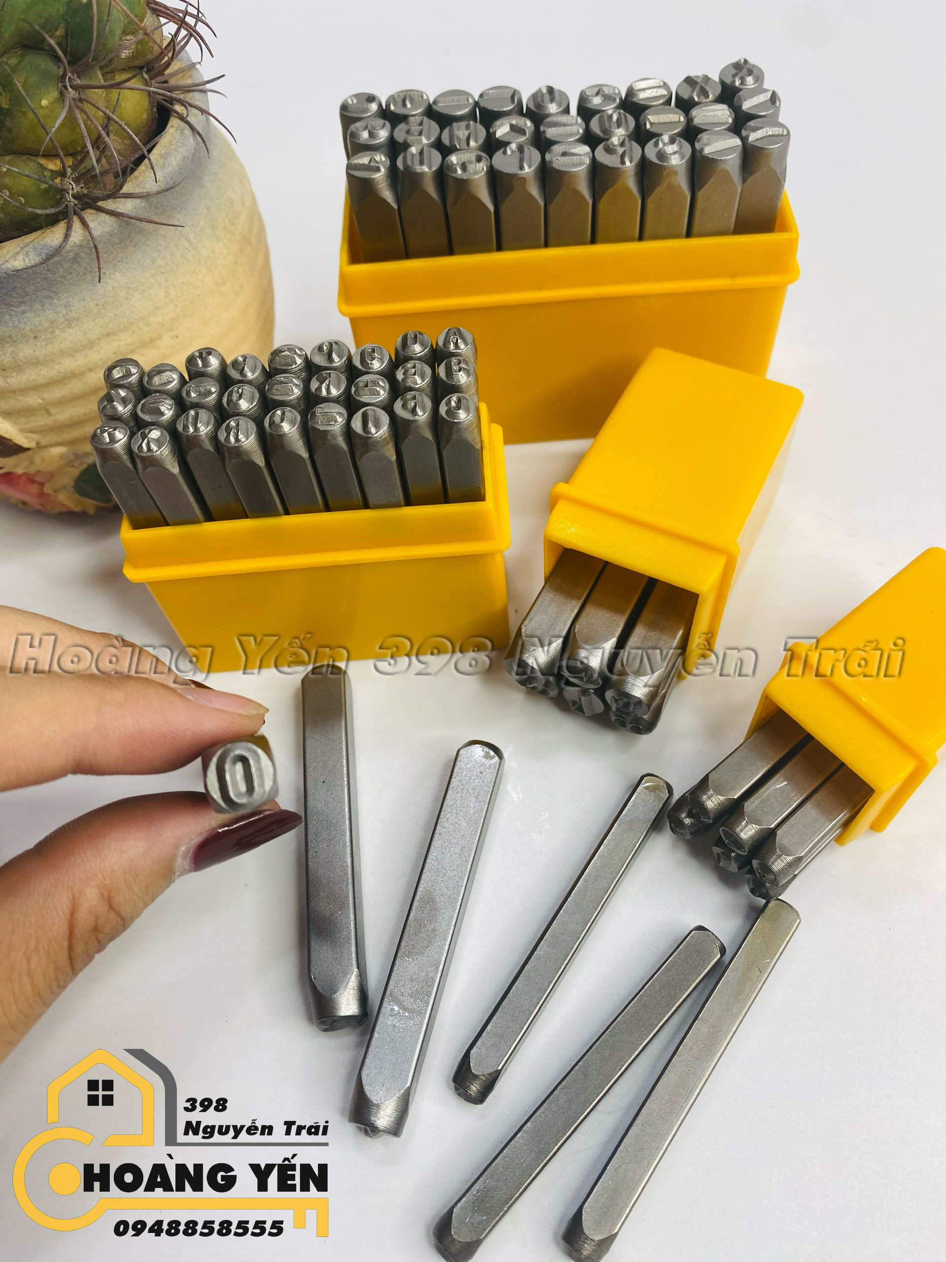 Bộ đóng chữ, số trên sắt, đóng chữ số khung xe 27 chữ từ a tới z 6mm, số 0-9mm tolsen 25104, tolsen 25097 - hoàng yến