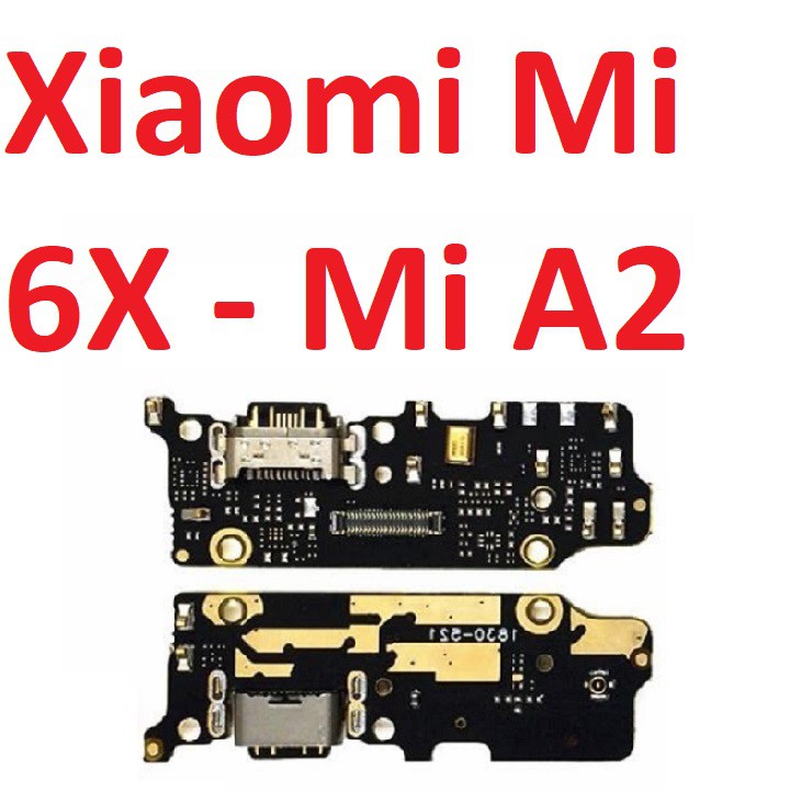 Cụm chân sạc xiaomi mi 6x - mi a2 charger port usb bo main sạc linh kiện thay thế