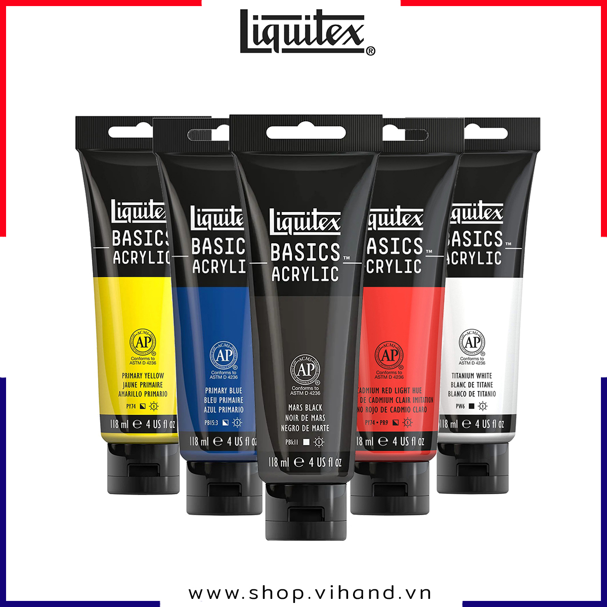 Màu vẽ phổ thông Liquitex Acrylic Basics - 118ml