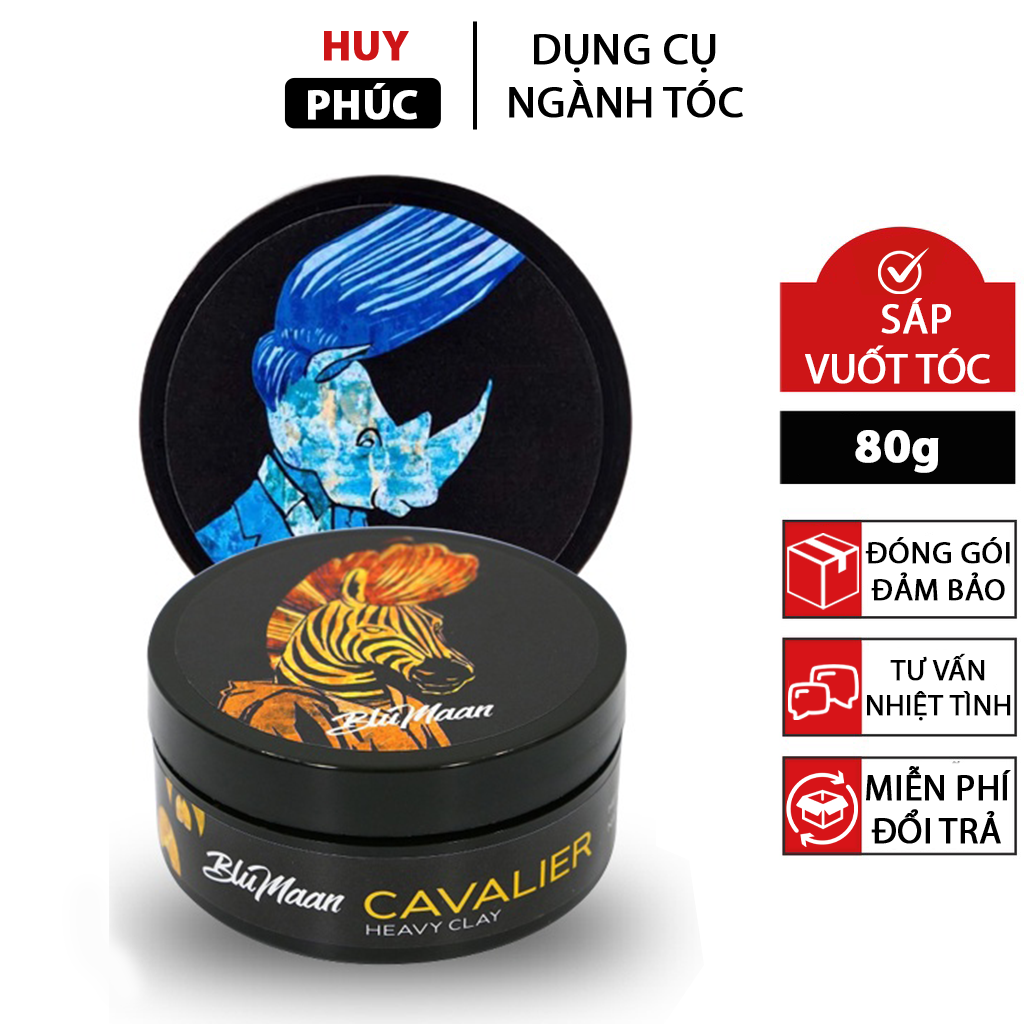 Sáp vuốt tóc nam Blumaan ngựa vằn, sáp Blumaan vuốt tóc nam khô 80g tạo kiểu tóc nữ S7
