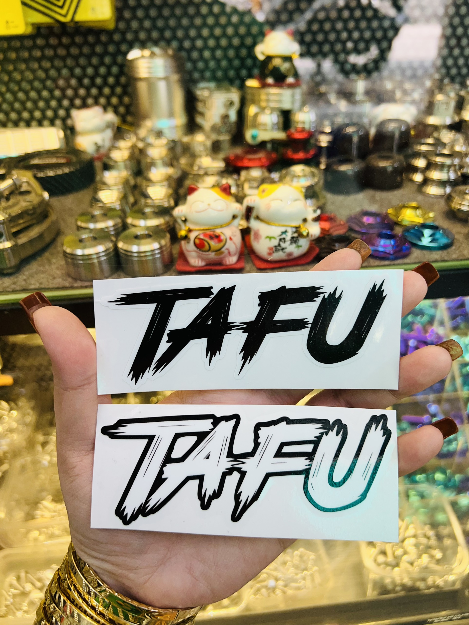 Tem dán chữ tafu 10cm