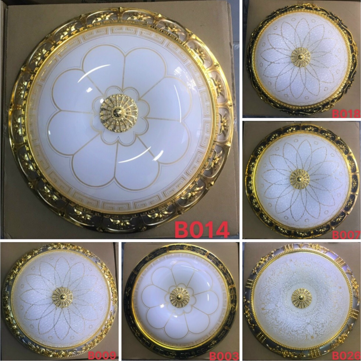 Đèn ốp trần trang trí cổ điển, hiện đại phi 35cm(350mm) 3 chế độ màu, Đèn ốp trần, ốp hiên,ban công, hành lang, trang trí cao cấp