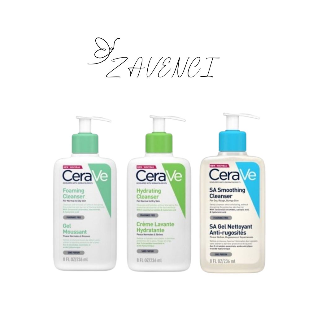 Sữa rửa mặt cerave cho da dầu mụn/ da khô/ da nhạy cảm & - zavenci offical