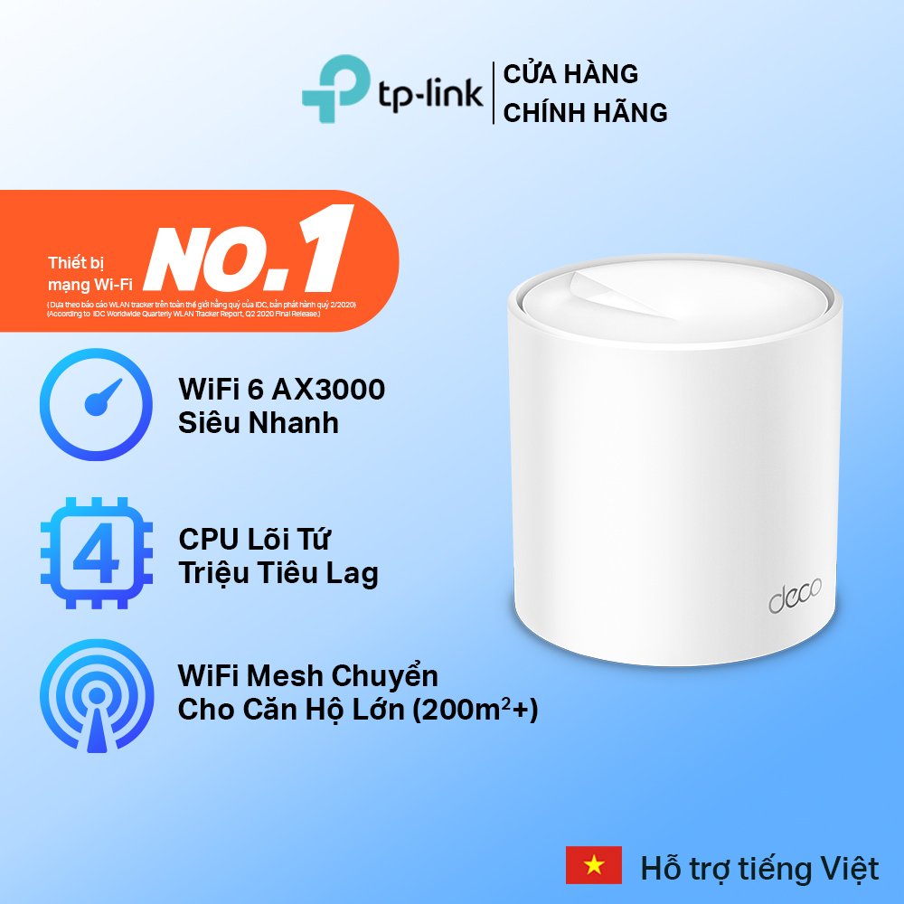 Bộ phát wifi mesh tp-link deco x60 wifi 6 ax3000